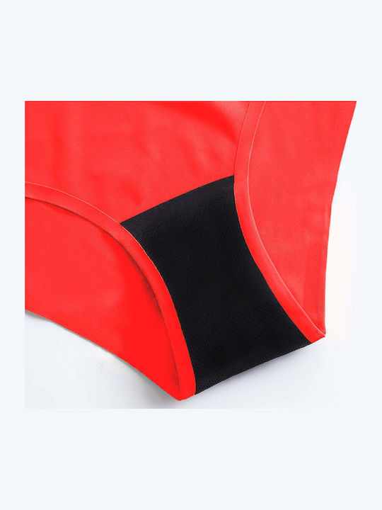 Γυναικείο Slip Περιόδου χωρίς Ραφές Red