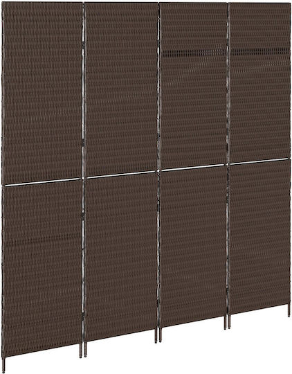 vidaXL Decorativ Paravan Plastic 195x180cm