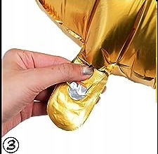 Balon Folie Număr Auriu 40buc