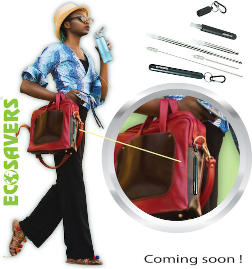 Ecosavers Stainless Telescopic Straw Stainless Steel Telescopic Straw