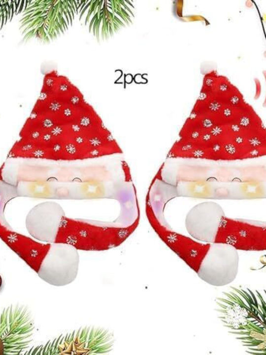 Set Led Santa Hats Moving Ears 2pcs