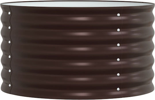 vidaXL Garten Topf Metallisch Brown 80x80x44cm.