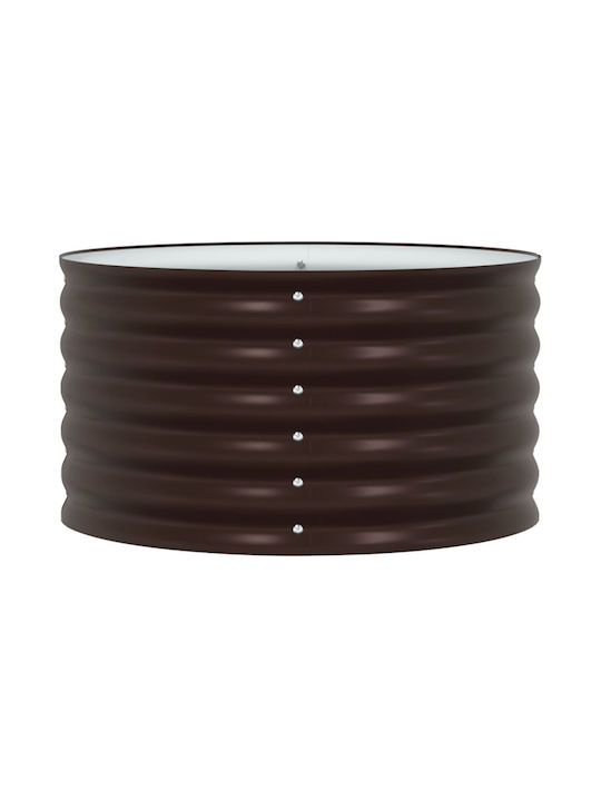 vidaXL Grădină Ghiveci Metal Maro 80x80x44cm.