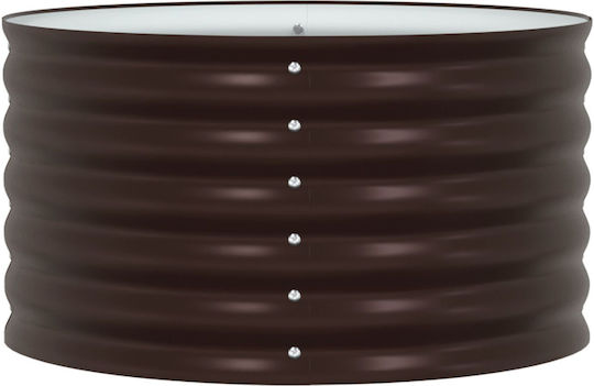 vidaXL Garten Topf Metallisch Brown 80x80x44cm.