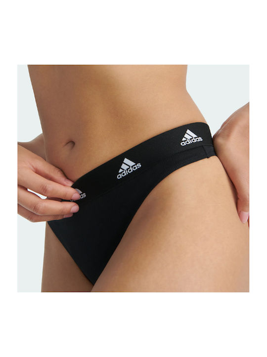 Βαμβακερά Γυναικεία String 3Pack Μαύρο