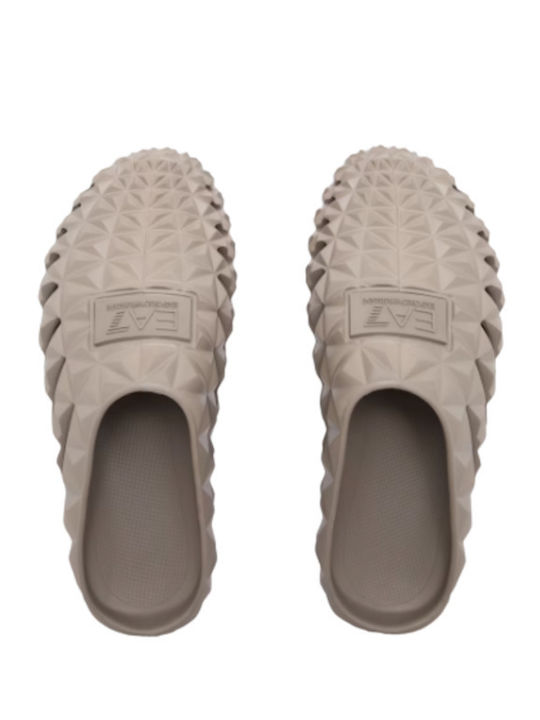 Emporio Armani Women's Beige Clogs