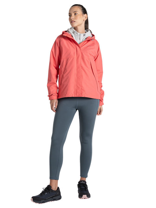 Women's Lifestyle Jacket Waterproof for Winter Pink