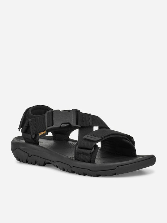 Women's Flat Sandals Sporty in Black Color