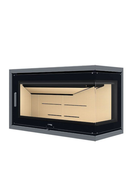 Norfire Design Norfire VL 870 Right Ενεργειακό Τζάκι Ξύλου 10.3kW Δεξιά Γωνία με Ανοιγόμενες Πόρτες