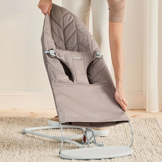 BabyBjorn Χειροκίνητο Relax Μωρού Bliss Petal Quilt Sand Grey για Παιδί έως 13kg