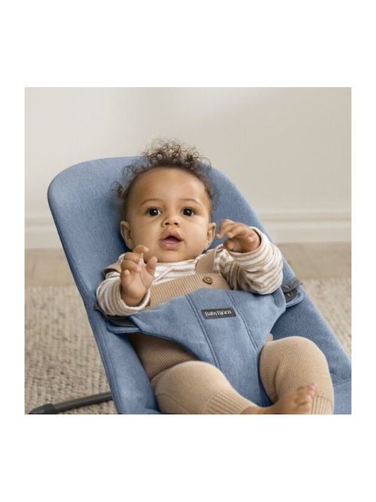 BabyBjorn Ръчен Релакс Бебе Bliss Woven Melange, Blue за Дете до 13кг