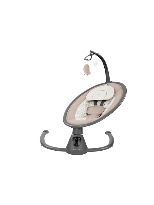 Kikka Boo Electric Baby Relax Swing Twiddle with Music Beige for Child up to 9kg