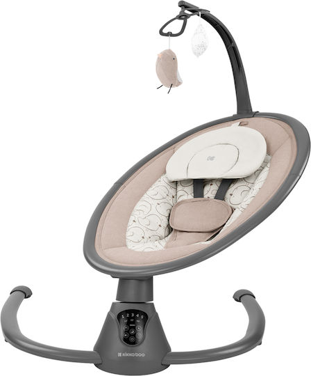 Kikka Boo Elektrisch Baby Relax Schaukel Twiddle mit Musik Beige für Kind bis 9kg