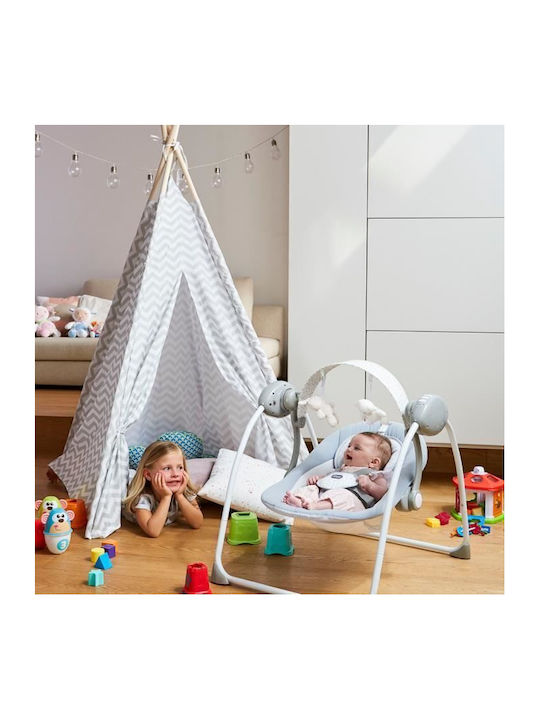 Chicco Manual Relax pentru Bebeluși Relax & Play Grey-White pentru Copil până la 10kg