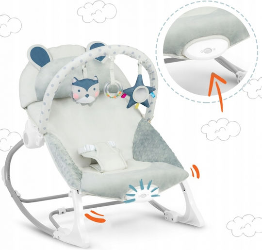 Ricokids Elektrisch Baby Relax mit Vibration Gray für Kind bis 9kg