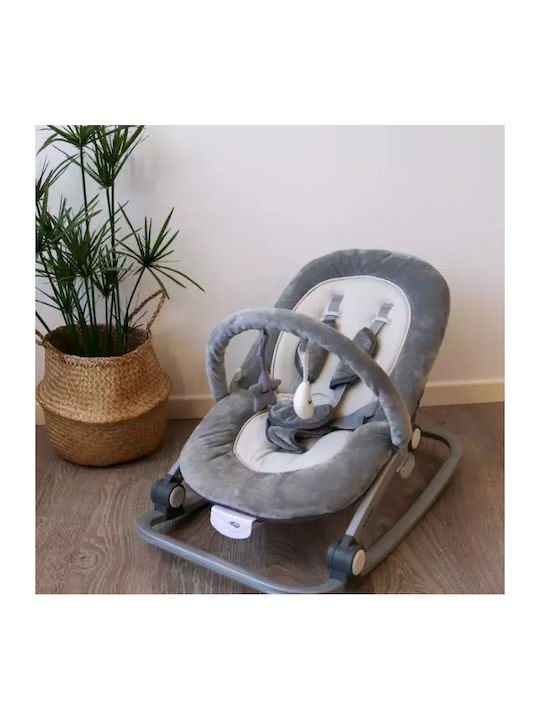 Bo Jungle Electric Baby Relax Rocker with Music and Vibration Grey for Child up to 18kg