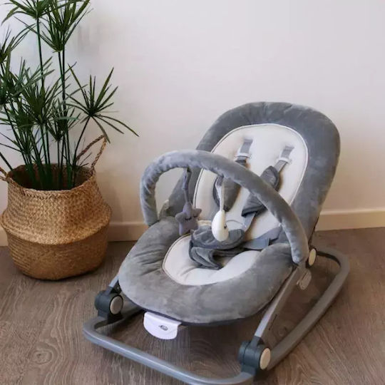 Bo Jungle Elektrisch Baby Relax Rocker mit Musik und Vibration Grey für Kind bis 18kg