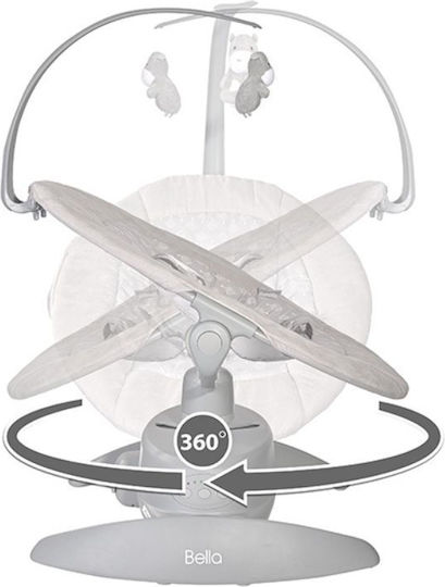 Lorelli Elektrisch Baby Relax Cradle Bella mit Vibration Frosty Green Stars