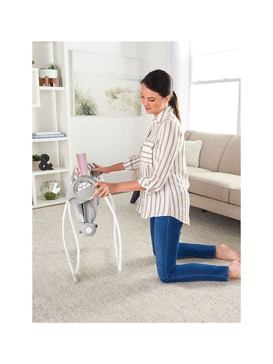 Ingenuity Manual Baby Relax Swing Comfort 2 Go Pink for Child up to 9kg