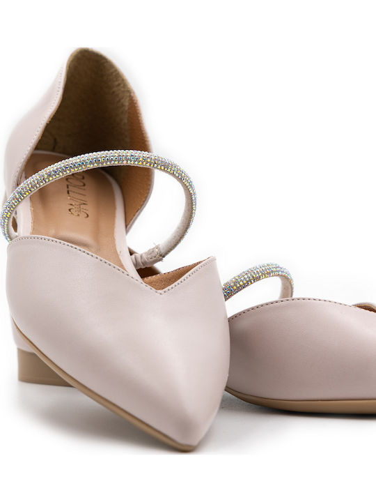 Damen Ballerinas Weiße