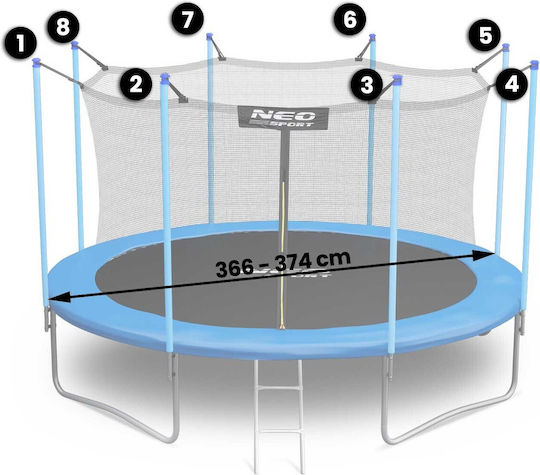 NEO Sport Trampoline Safety Net