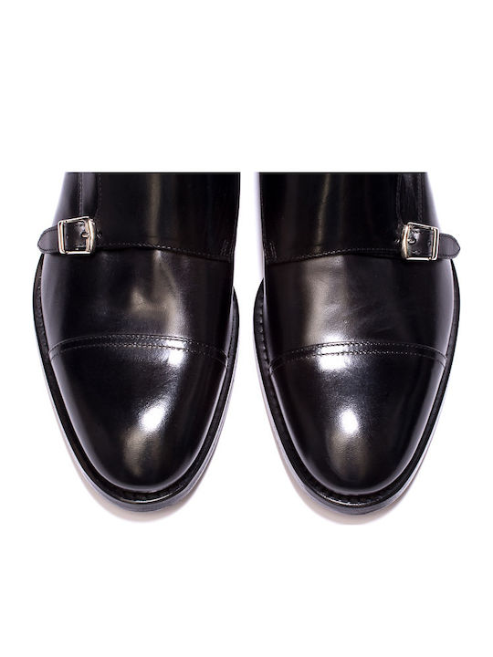 Handgefertigt Leder Herrenschuhe Schwarz