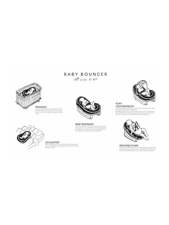 Bamboom Handbuch Baby Relax All in One Grigio für Kind bis 15kg