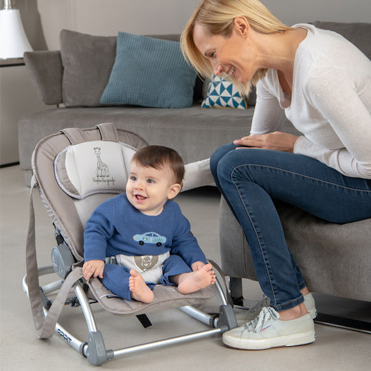 Renolux Elektrisch Baby Relax Sophie The Giraffe Paris Blue für Kind bis 9kg