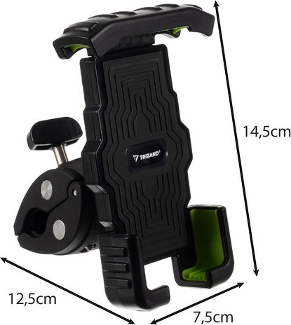 Universelle Handy-GPS-Halterungstasche für Fahrrad, Roller, Motorrad 14,5x7,5 cm Aria Trade