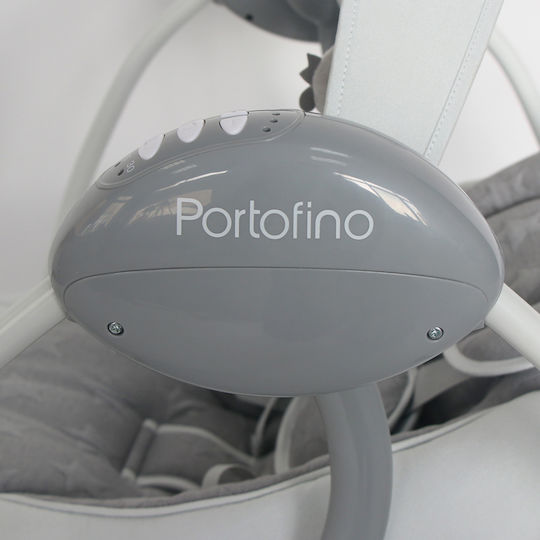 Lorelli Electric Baby Relax Swing Portofino with Music Frosty Green Stars for Child up to 9kg