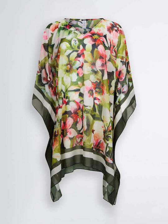 Liu Jo Damen Kaftan Strand Grün