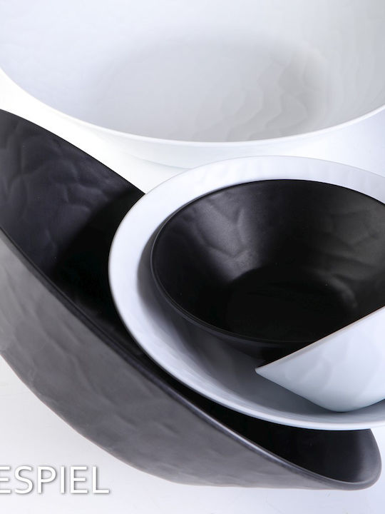 Espiel Wavy Matte Serving Platter Rectangular Black 40.5x16.5cm