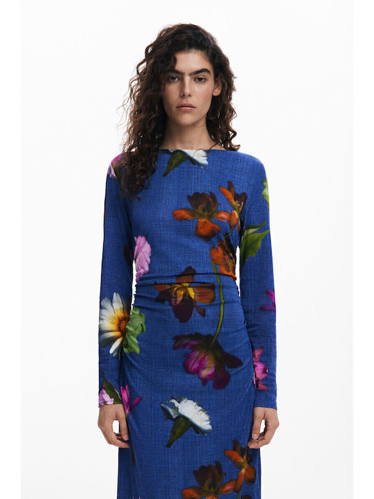 Summer Midi Dress Blue