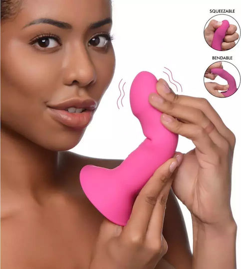 XR Harnașament cu Dildo și Vibrație în Culoare Roz