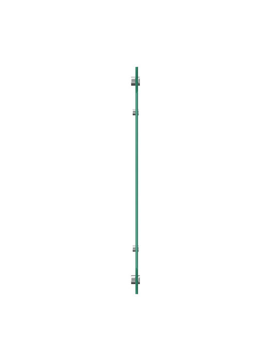 vidaXL Rectangular Glass Back Black 110x50x0.6cm 42001299