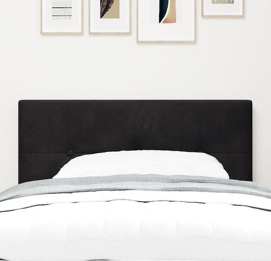 vidaXL Fabric Bed Headboard Black 100x88cm