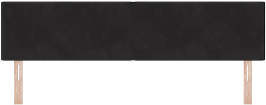 vidaXL Fabric Bed Headboard Black 90x40cm