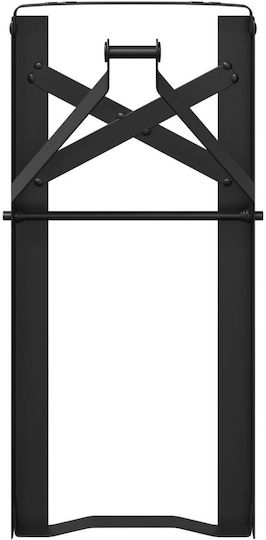vidaXL Metallic Furniture Leg 2 Pieces Suitable for Table / Coffee Table 22x45x2.8cm Black