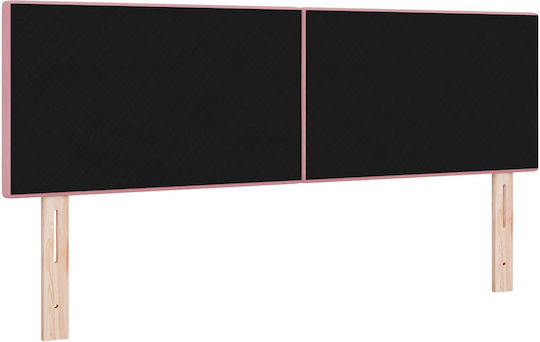 vidaXL Fabric Bed Headboard Pink 80x40cm
