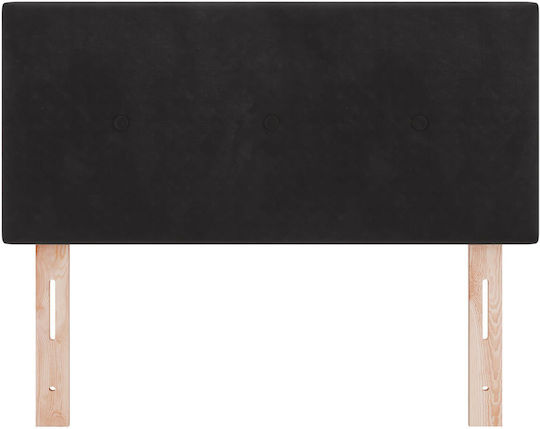 vidaXL Fabric Bed Headboard Black 100x88cm