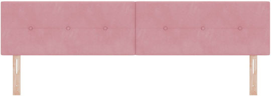 vidaXL Fabric Bed Headboard Pink 100x40cm