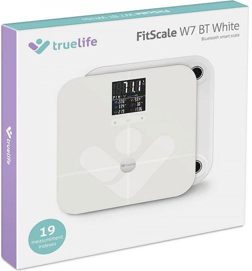 TrueLife Smart Ζυγαριά 180kg με Bluetooth Λευκή