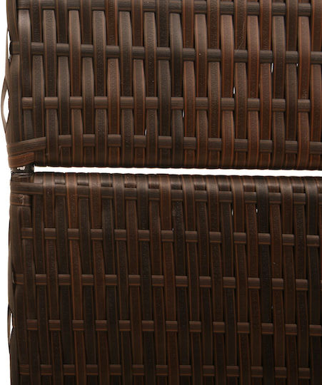 vidaXL Dekorativer Raumteiler aus Rattan 146x180cm