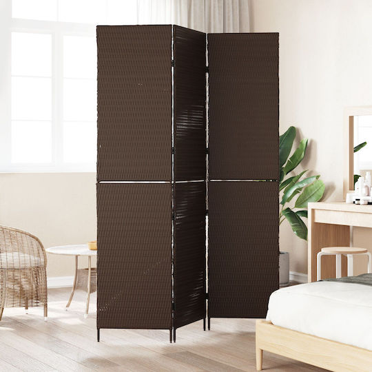 vidaXL Dekorativer Raumteiler aus Rattan 146x180cm