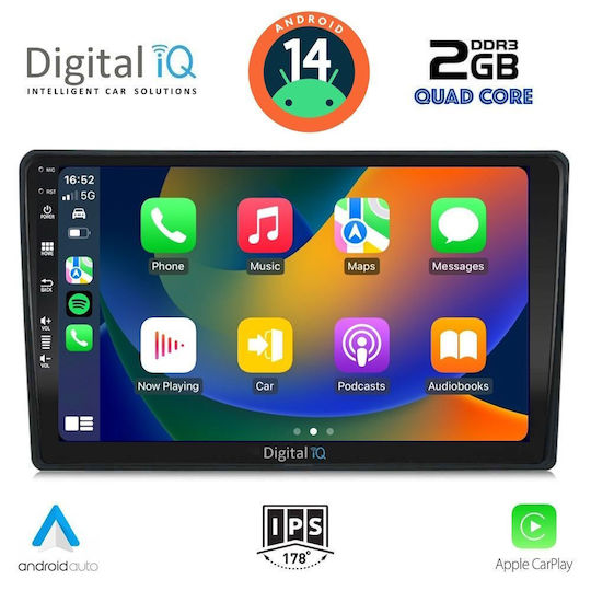 Digital IQ Ηχοσύστημα Αυτοκινήτου για Alfa Romeo Spider / Brera 2004-2012 (Bluetooth/USB/WiFi/GPS/Apple-Carplay/Android-Auto) με Οθόνη Αφής 9"