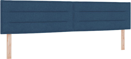 vidaXL Fabric Bed Headboard Blue 100x88cm