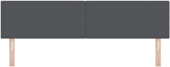 vidaXL Fabric Bed Headboard Dark Gray 180x88cm