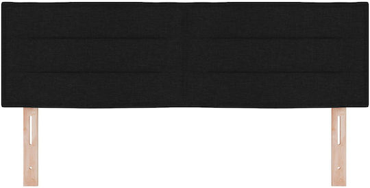 vidaXL Fabric Bed Headboard Black 80x40cm