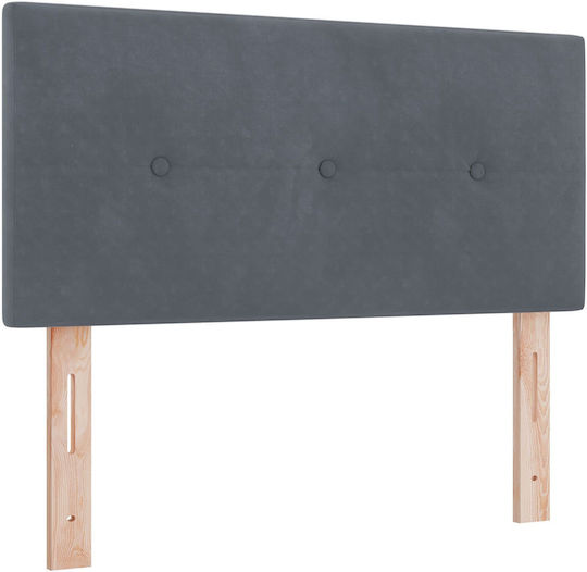 vidaXL Fabric Bed Headboard Cushion Dark Gray 90x88cm