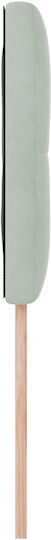 vidaXL Fabric Bed Headboard Light Gray 90x88cm